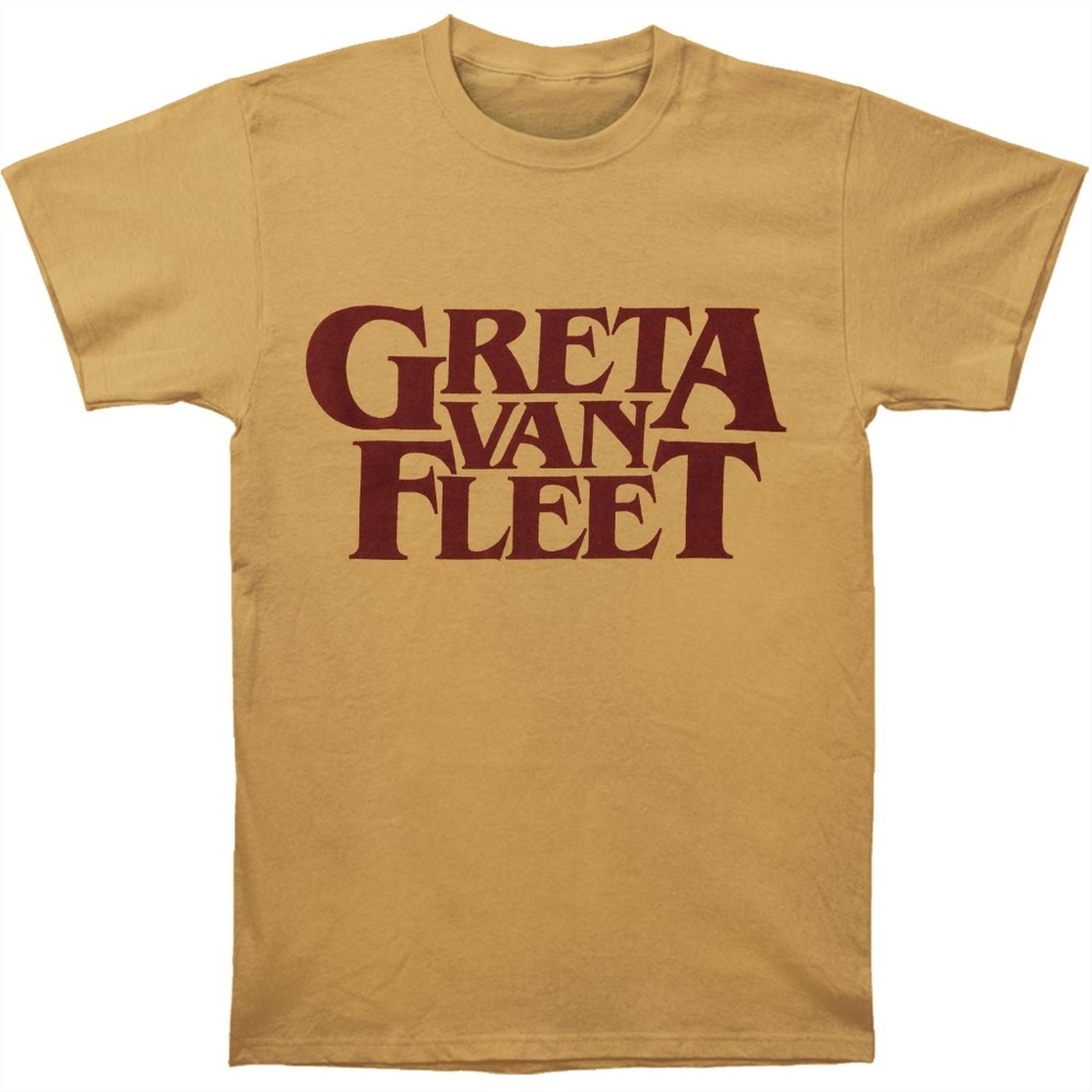GRETA VAN FLEET Old Gold Logo T-shirt